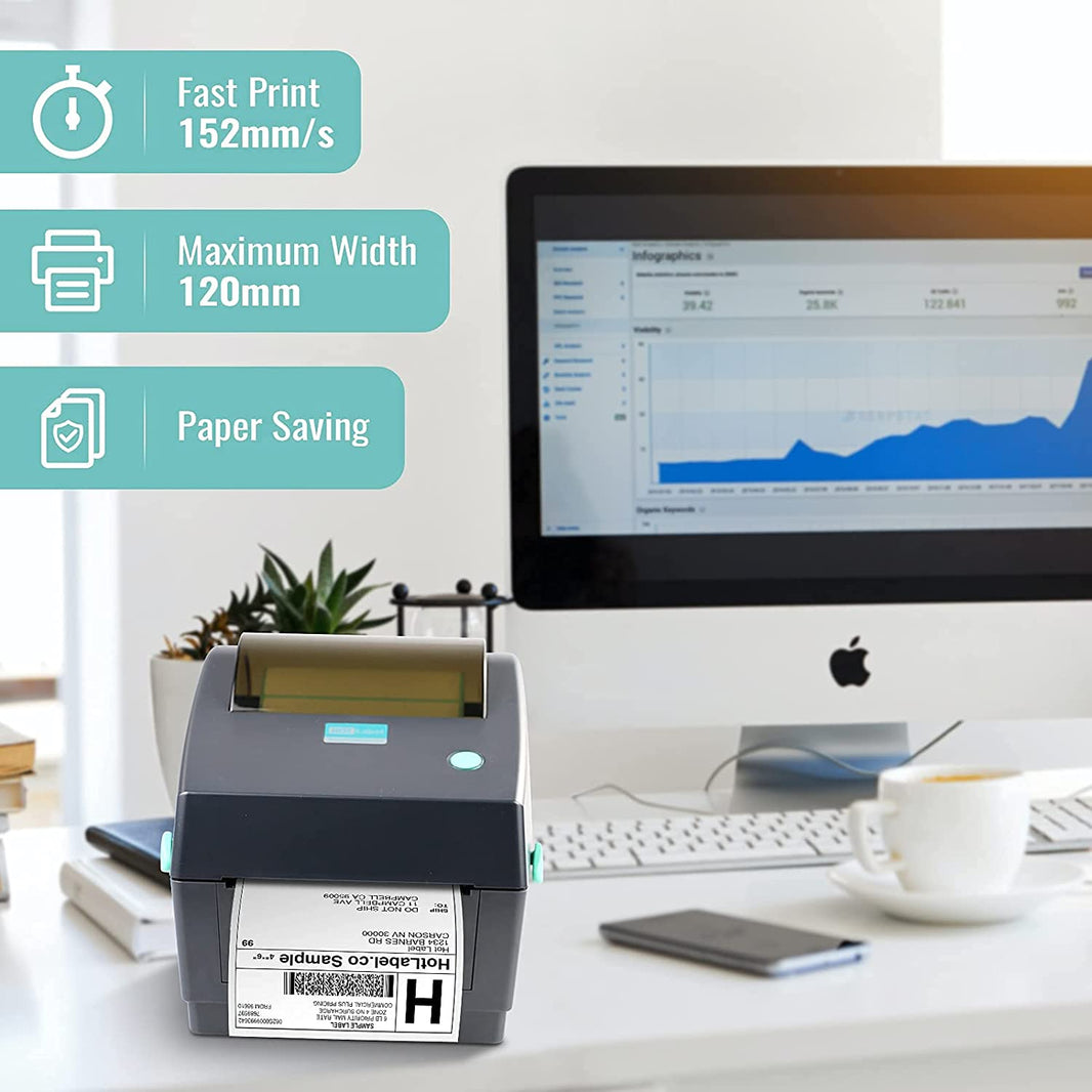 Thermal Label Courier Printer - Black