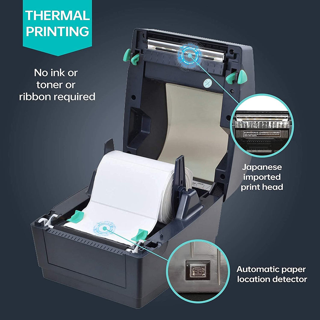 Thermal Label Courier Printer - Black
