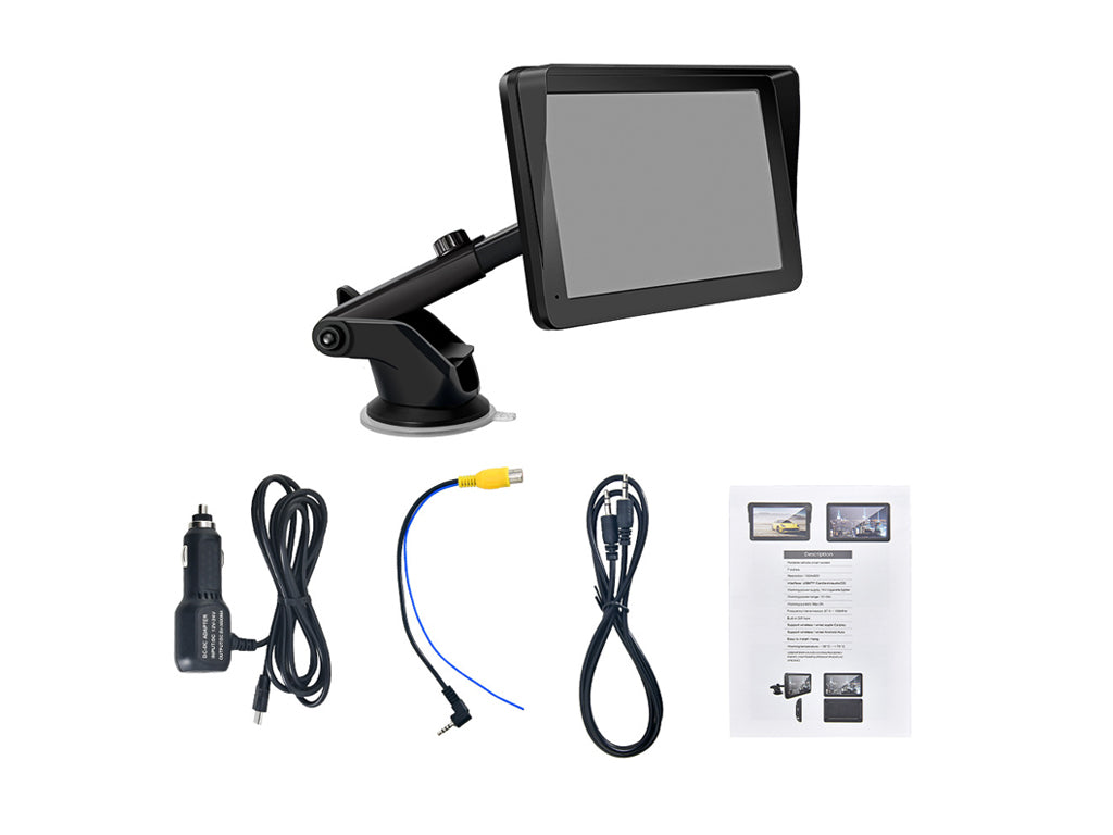 7" Universal CarPlay Android Auto Monitor Screen - Type-C Port