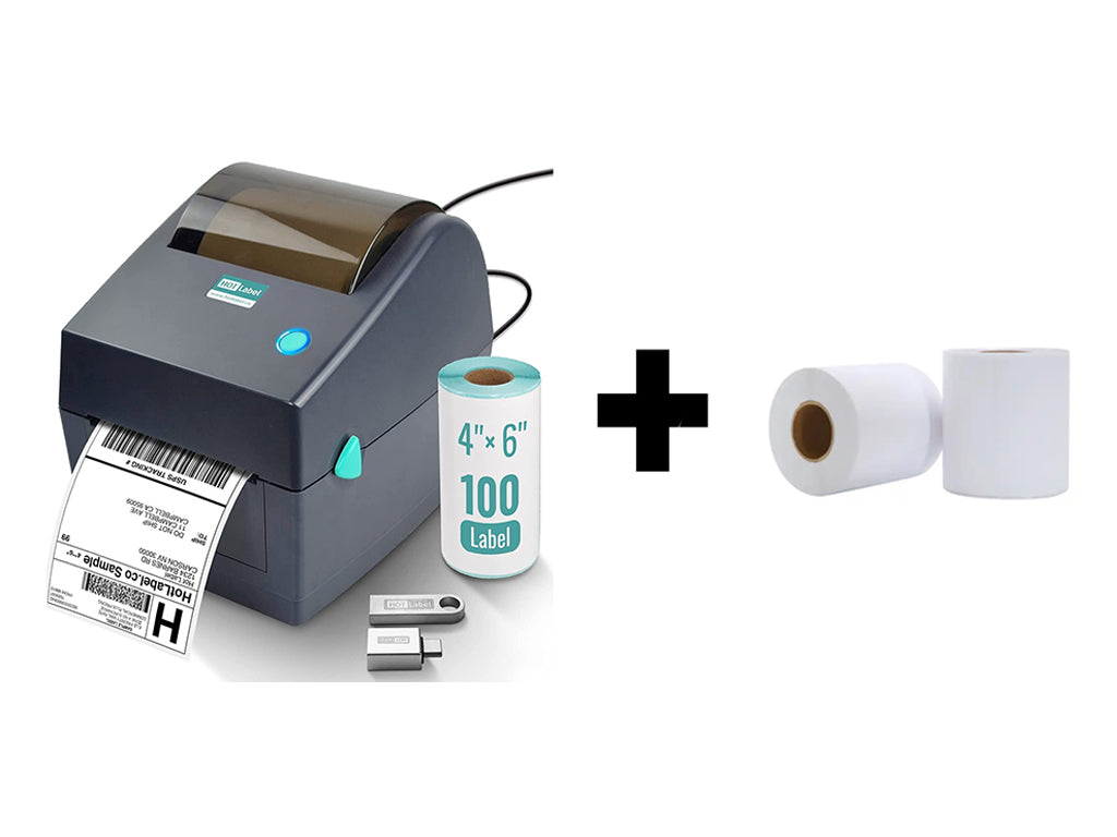 Thermal Label Courier Printer - Black