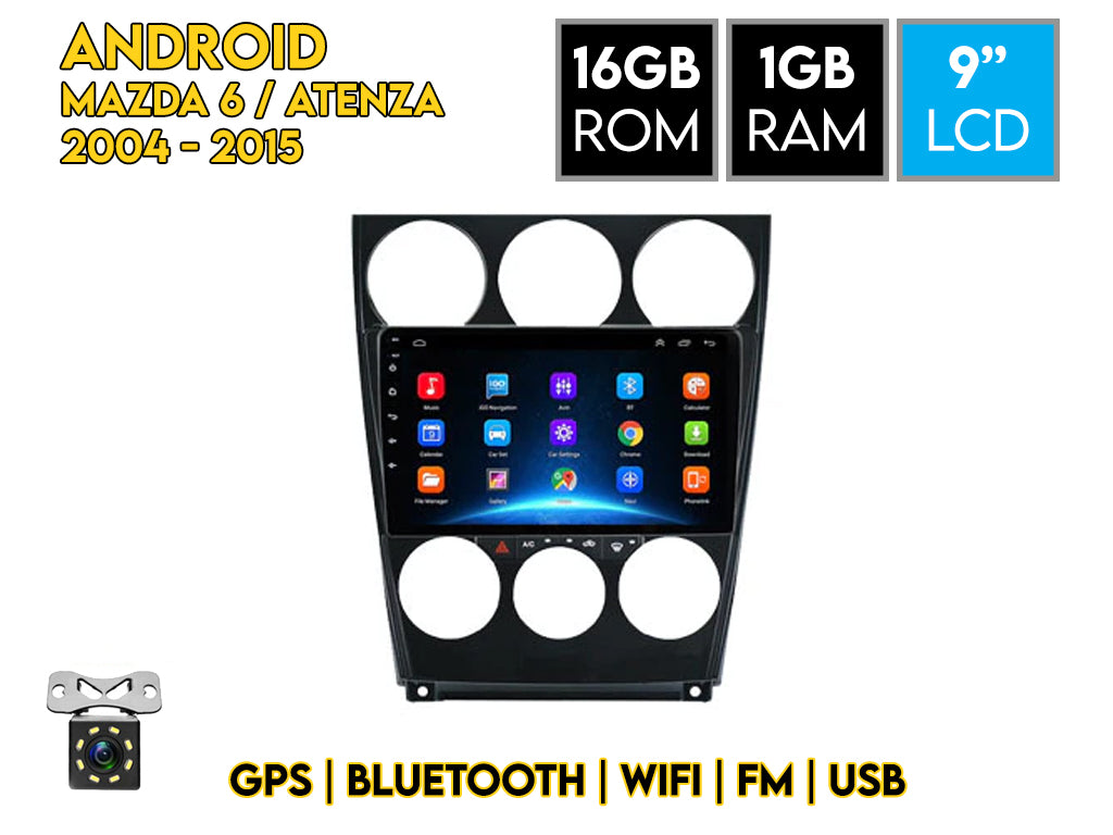 For 2004 - 2015 Mazda 6 / Atenza 9" Android Car Stereo