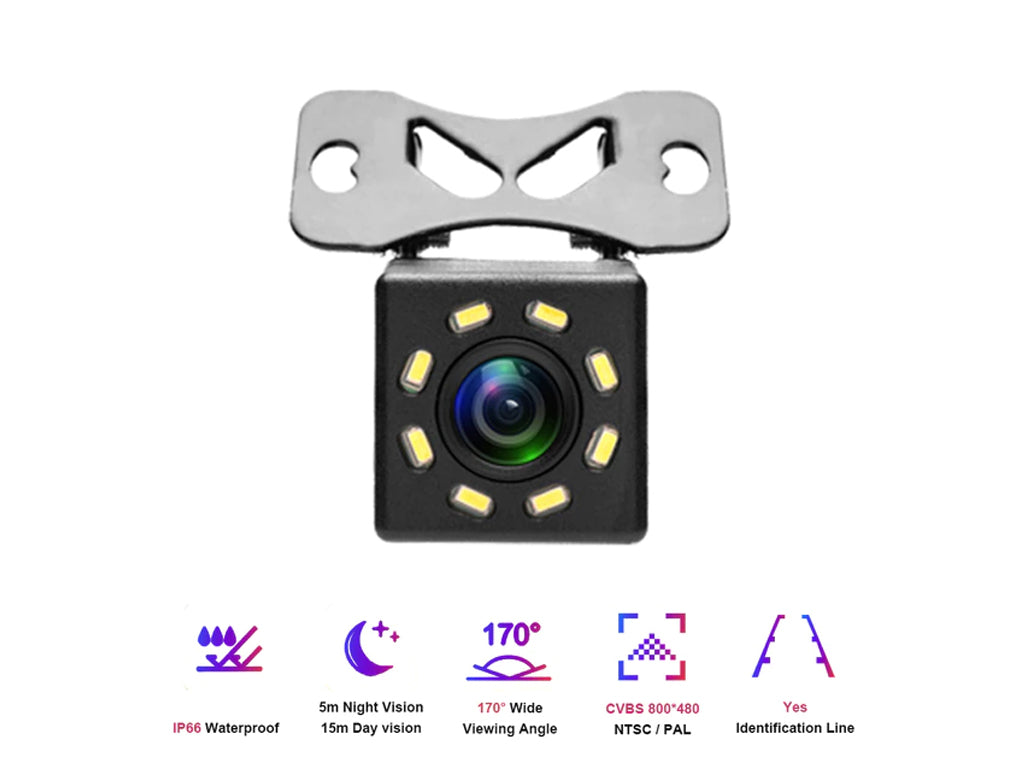 12V 8 LED Car Reversing Camera