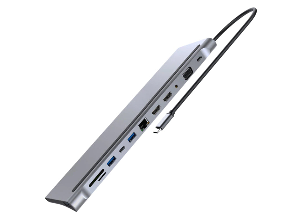 Type-C USB Hub Stand - 12 in 1 Dual HDMI