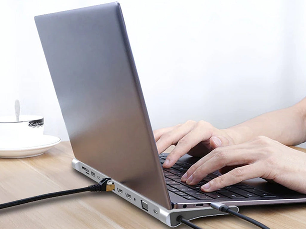 Type-C USB Hub Stand - 12 in 1 Dual HDMI