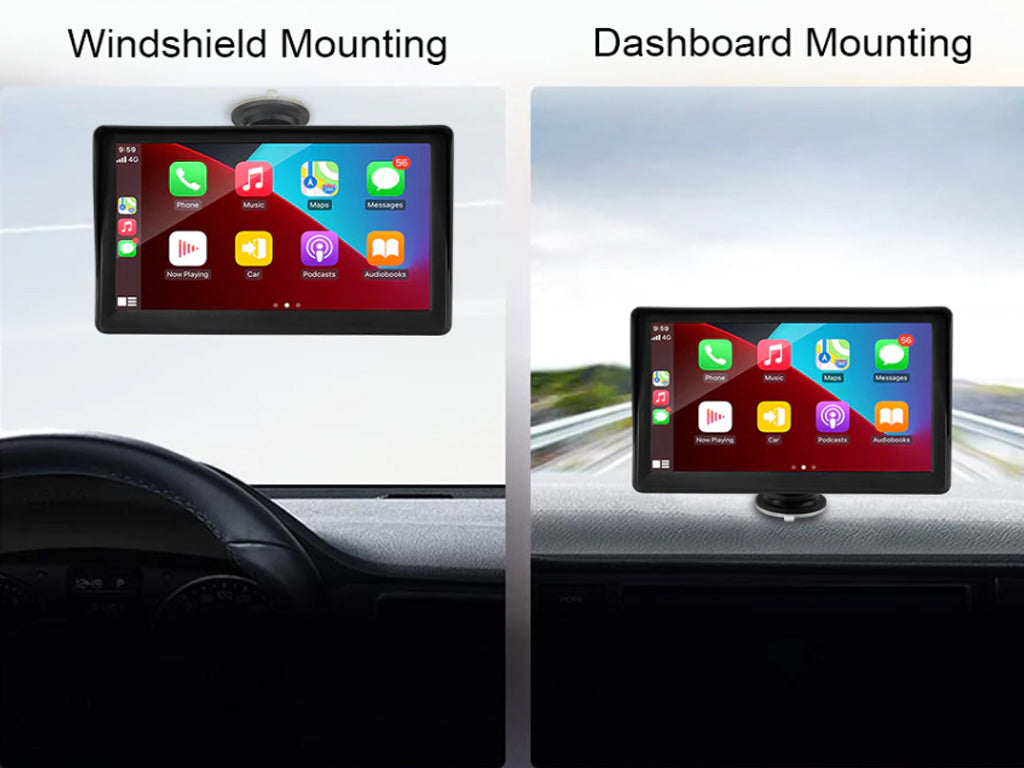 7" Portable Wireless CarPlay Android Auto Nav Unit