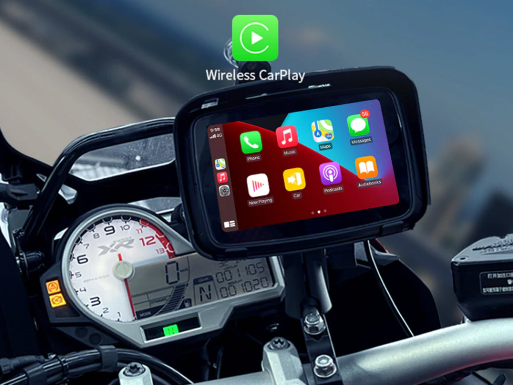 5" Motorbike Waterproof Portable CarPlay Android Auto Nav Unit