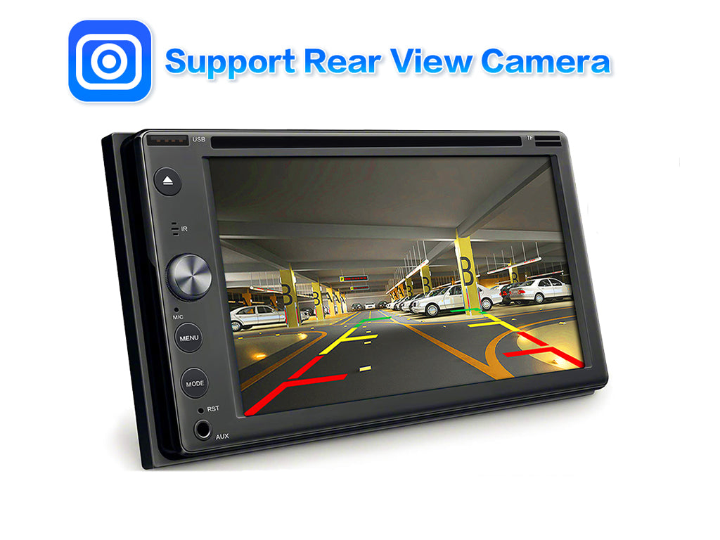 6.2" 2-Din CD/DVD Car Stereo - Wireless CarPlay & Android Auto, NZ FM Radio, Reversing Camera Ready
