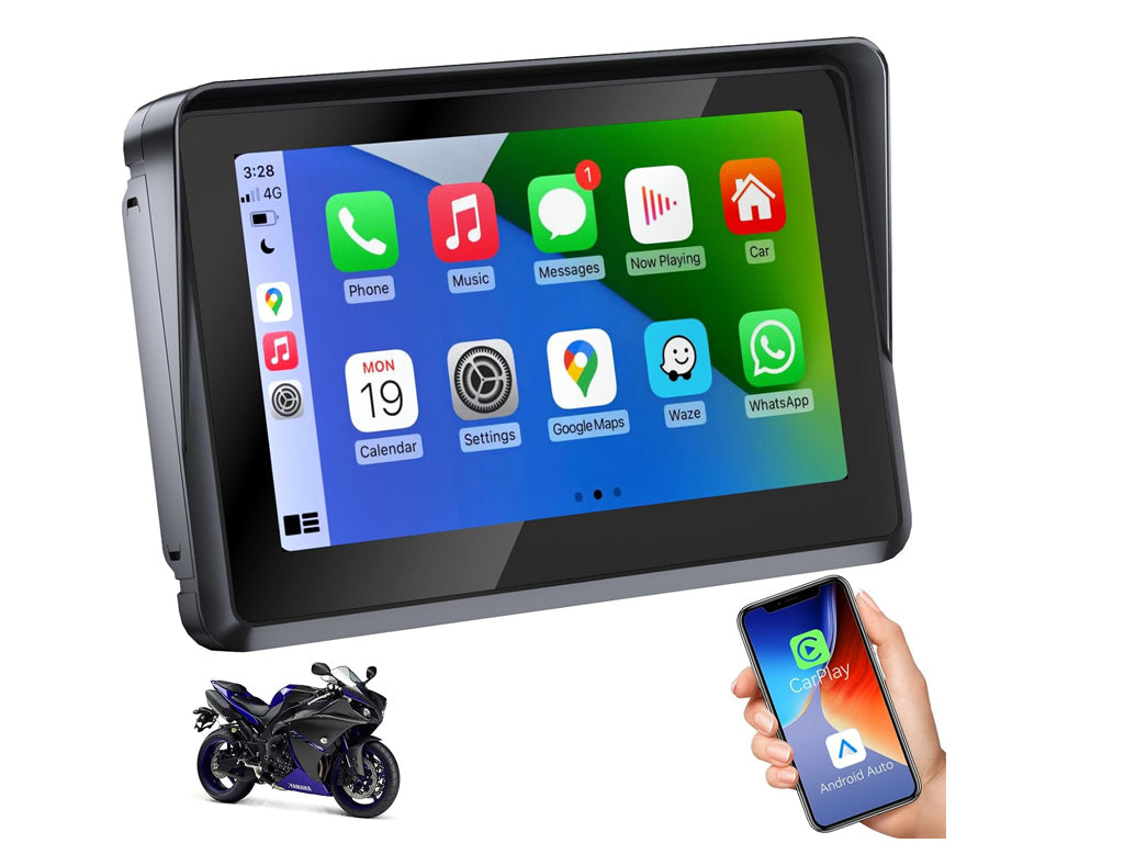 5" Motorbike CarPlay Android Auto Navigator IPX7 Waterproof