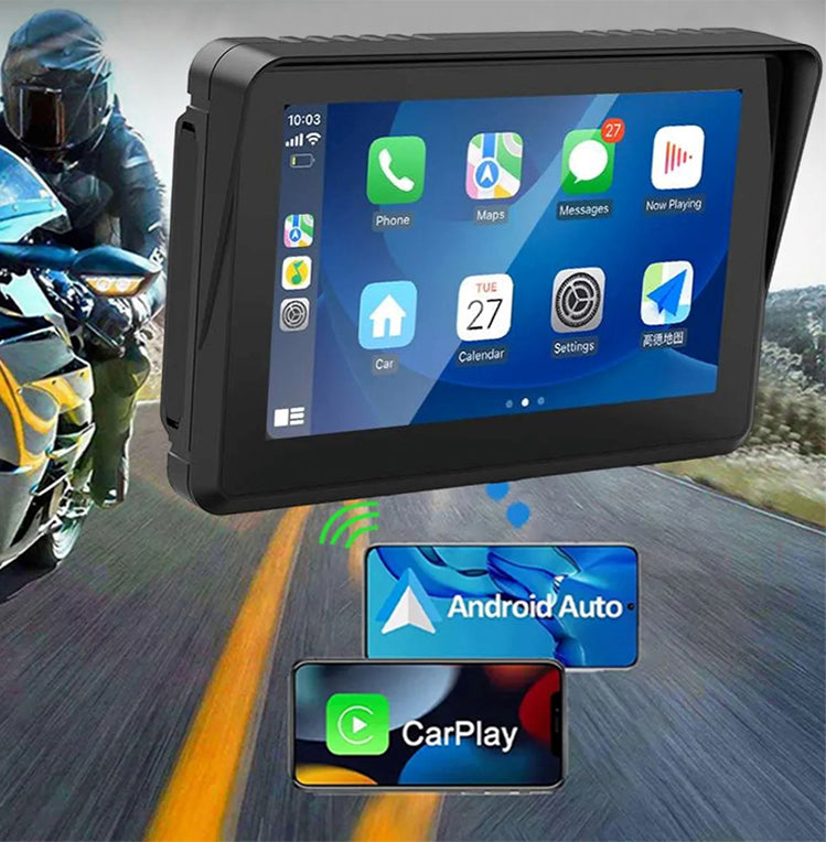 5" Motorbike CarPlay Android Auto Navigator IPX7 Waterproof