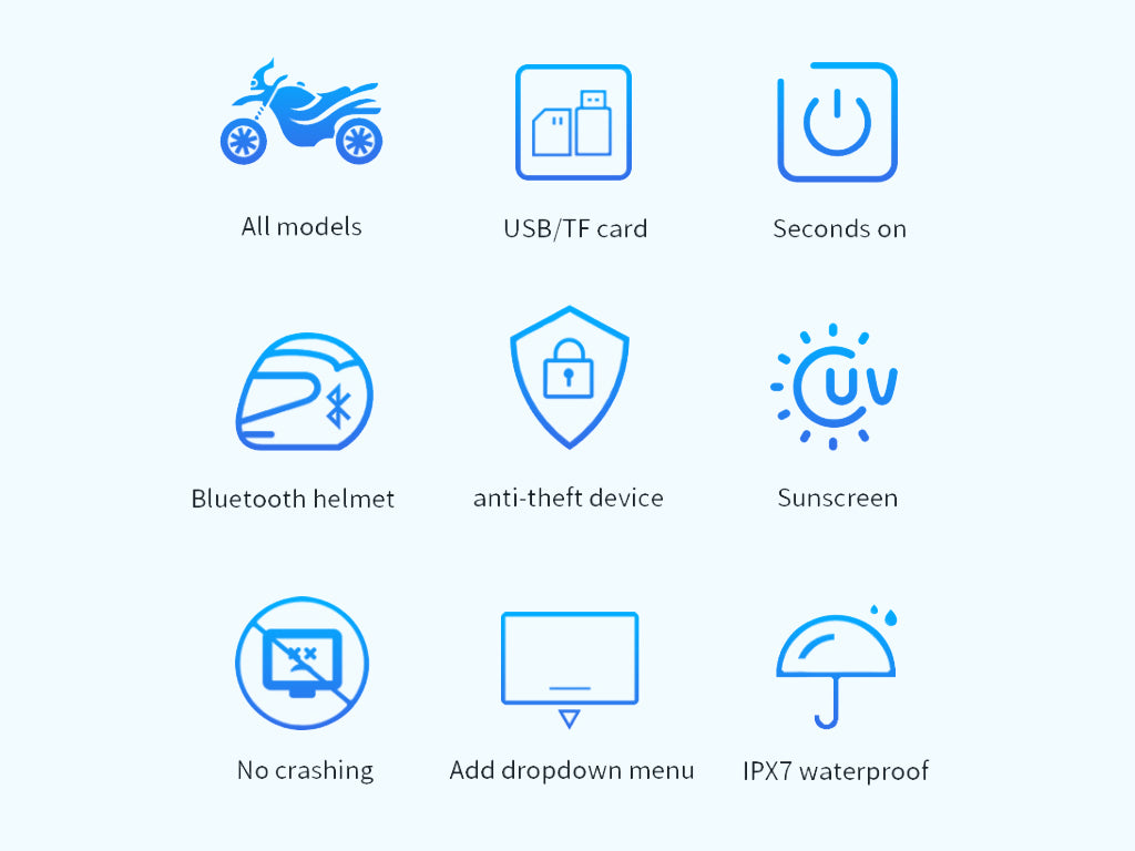 5" Motorbike CarPlay Android Auto Navigator IPX7 Waterproof