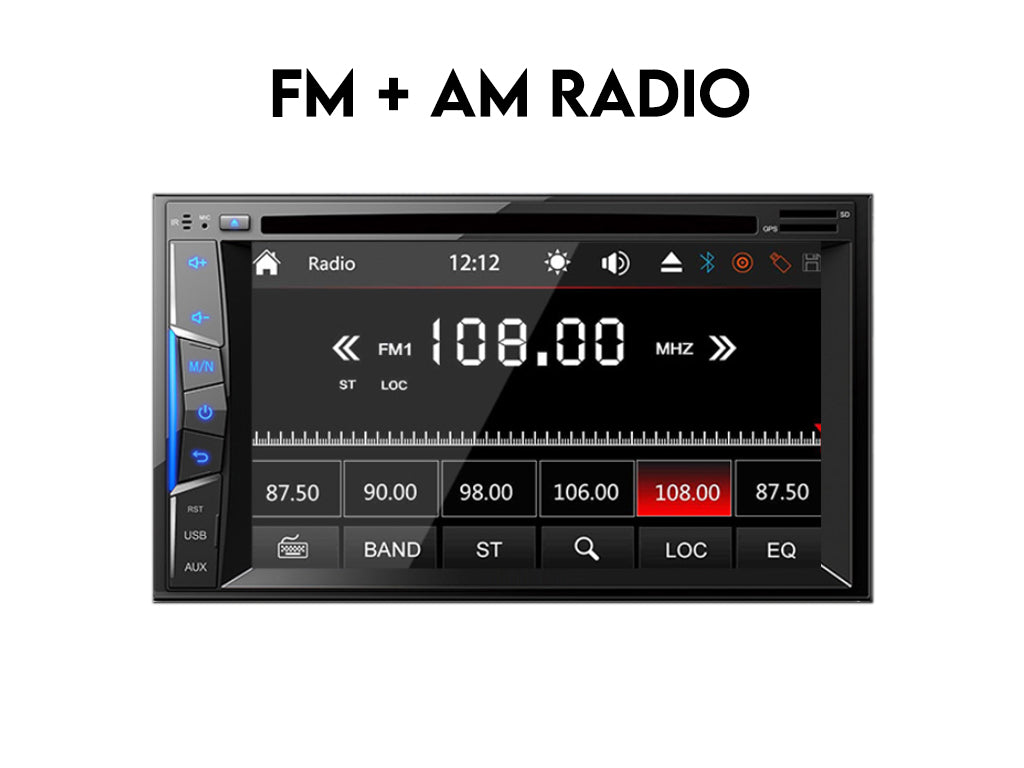 6.2" Car Bluetooth CD DVD Player AM FM