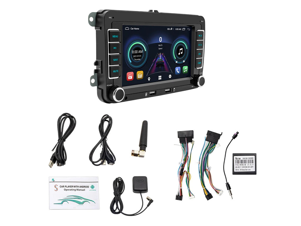 For VW 7" Android Car Stereo CarPlay Android Auto