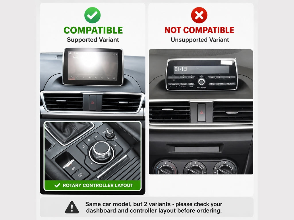 For Mazda 3 Axela 2013-2019 with Factory Screen 9" Android Head Unit CarPlay Android Auto