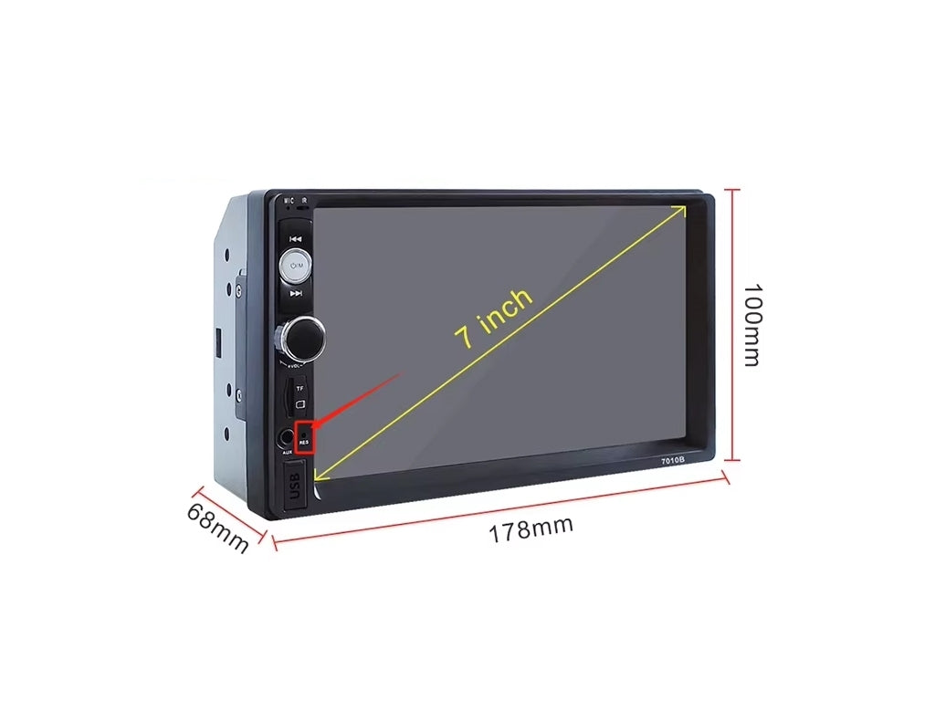 7" Car MP5 Player – Bluetooth, NZ FM, Mirror Link, 2-DIN