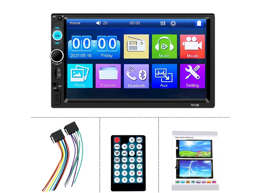 7" Car MP5 Player – Bluetooth, NZ FM, Mirror Link, 2-DIN