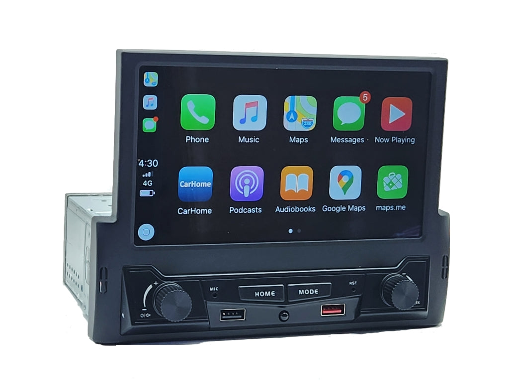 7" IPS Single Din Wireless CarPlay Android Auto Car Stereo