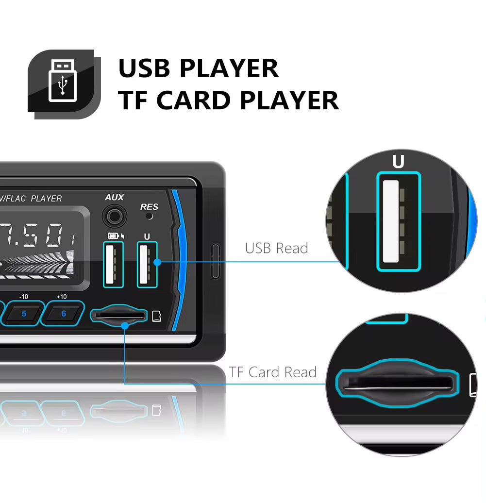 DAB/DAB+ RDS FM AM Single Din 12V Head Unit