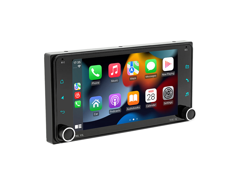 For Toyota 7" Car Stereo with Wireless CarPlay, Android Auto, Rotary Volume Wheel – 2GB RAM, 64GB Storage