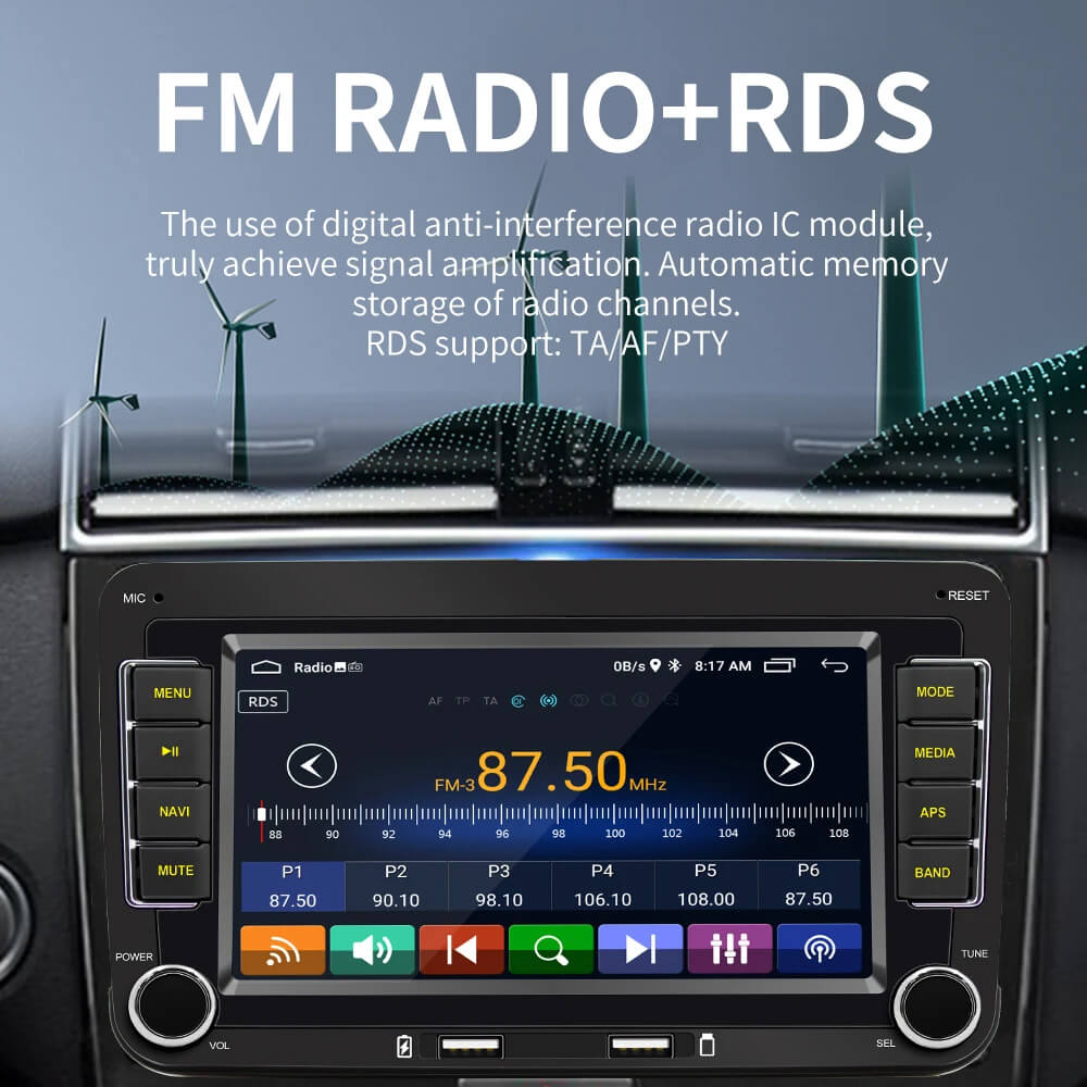 For VW 7" Android Car Stereo CarPlay Android Auto 2GB Ram 64GB Rom