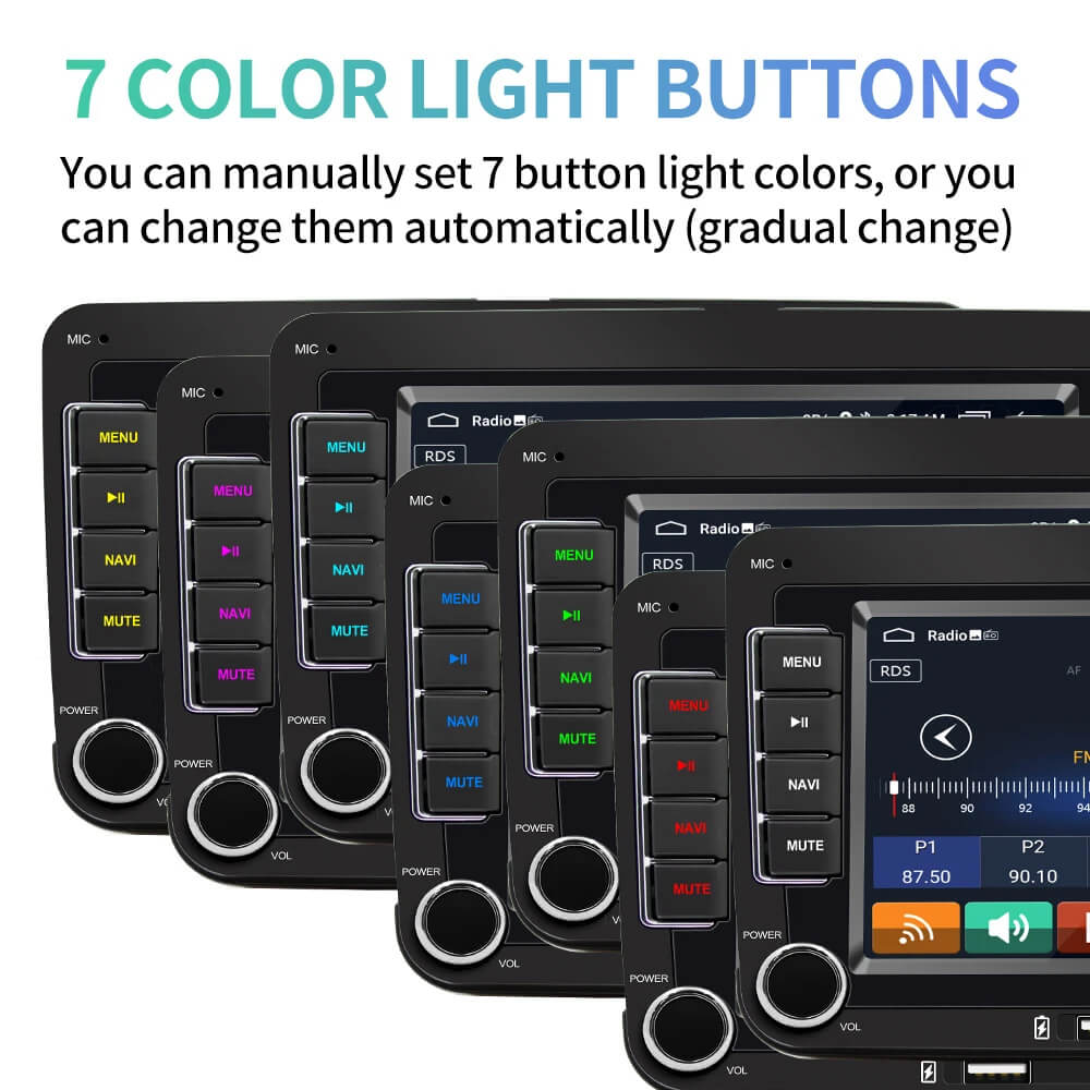 For VW 7" Android Car Stereo CarPlay Android Auto 2GB Ram 64GB Rom
