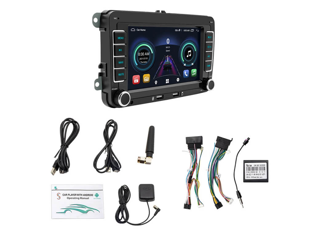 For VW 7" Android Car Stereo CarPlay Android Auto 2GB Ram 64GB Rom