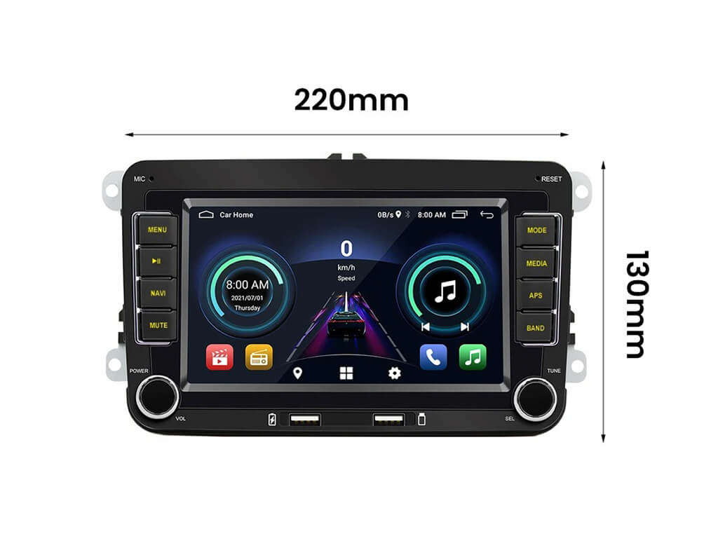 For VW 7" Android Car Stereo CarPlay Android Auto 2GB Ram 64GB Rom