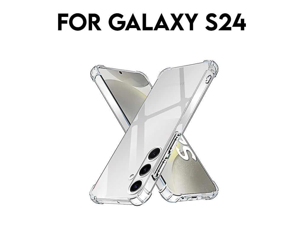 For Galaxy S24 Transparent Shockproof TPU Case 1.5mm