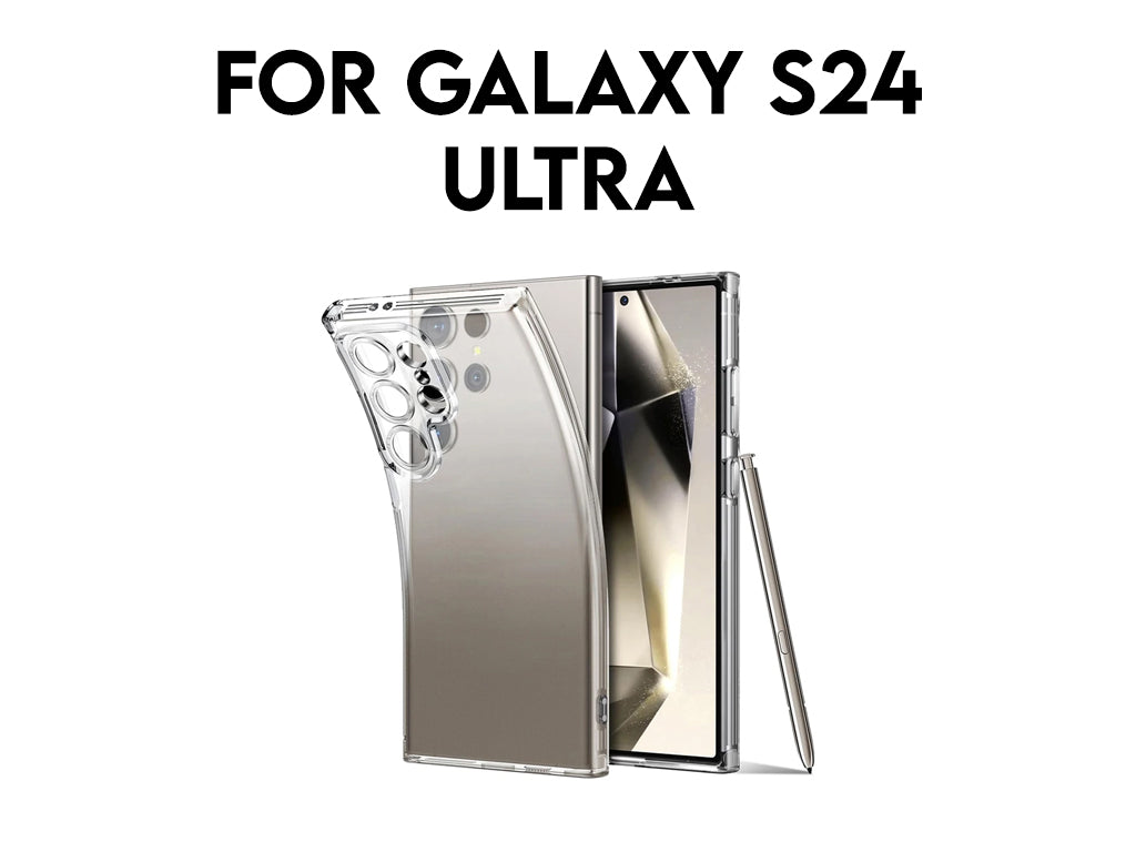 For Galaxy S24 Ultra Transparent Shockproof TPU Case 1.5mm