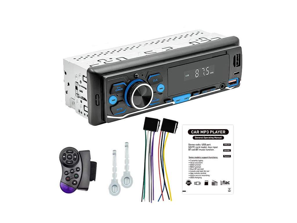 Single Din Car MP3 Player Bluetooth NZ Radio
