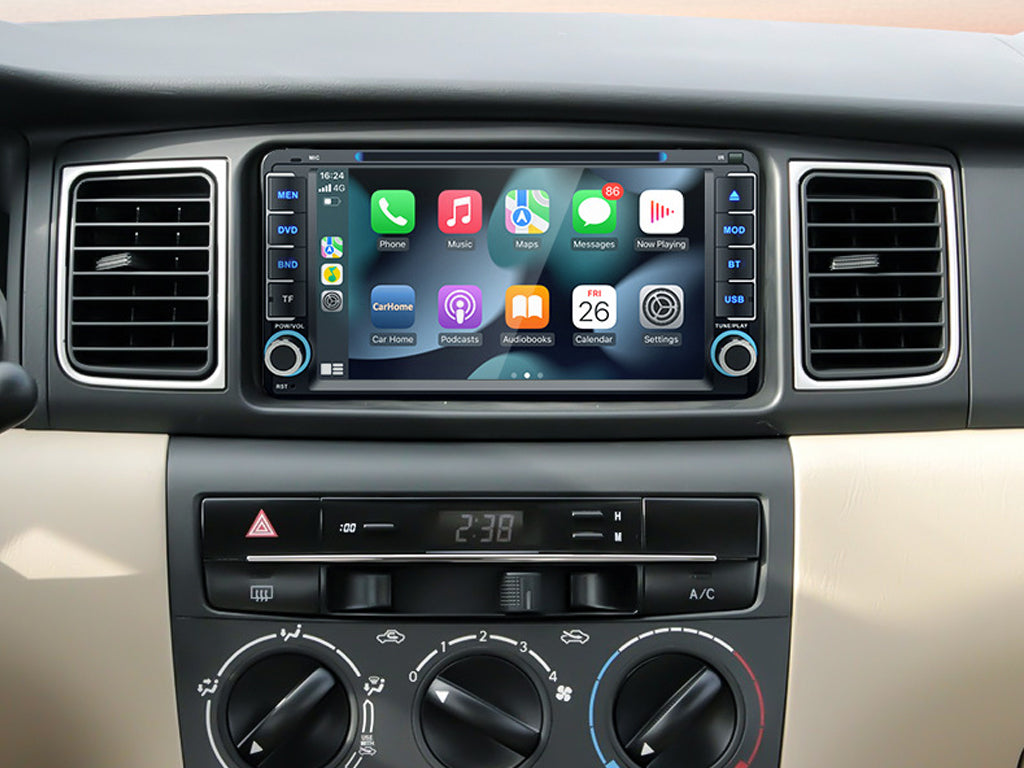 For Toyota 6.95" 200x100mm Car DVD Player – Wireless CarPlay & Android Auto, NZ FM RadioFor Toyota 6.95" 200x100mm Car DVD Player – Wireless CarPlay & Android Auto, NZ FM Radio