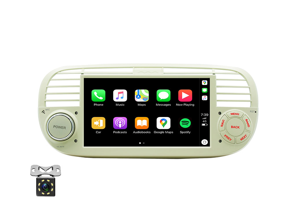 7" Android Head Unit for Fiat 500 2007-2015 CarPlay Android Auto