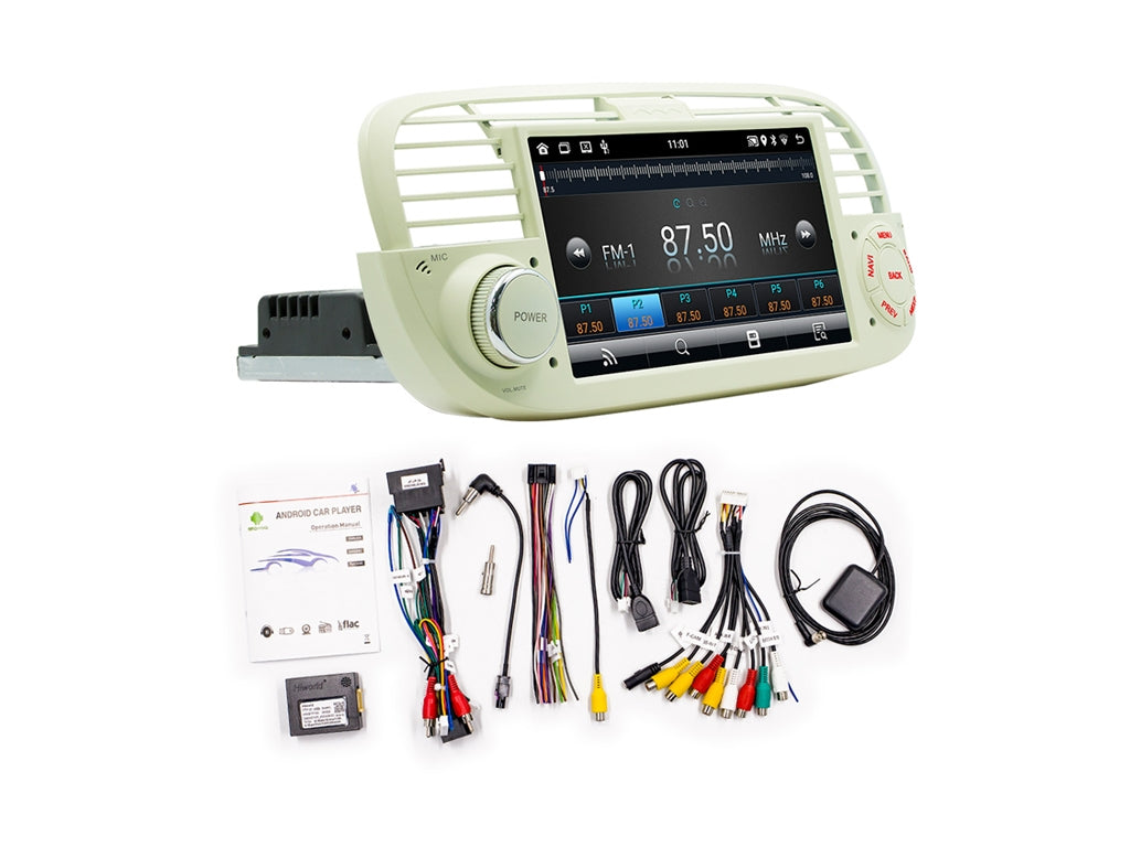 7" Android Head Unit for Fiat 500 2007-2015 CarPlay Android Auto