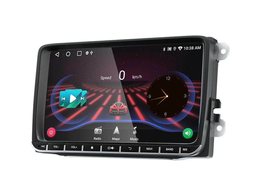 9" For VW Wireless CarPlay Android Auto + Microphone and External Fan