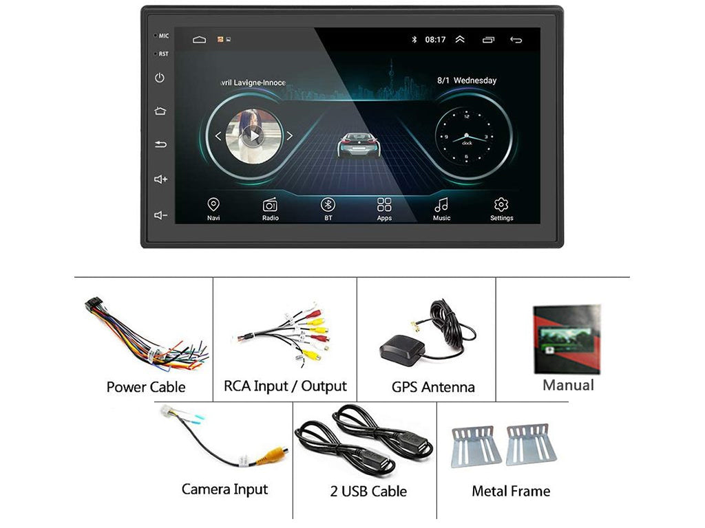 7" Android MP5 Player 1GB RAM 16GB ROM