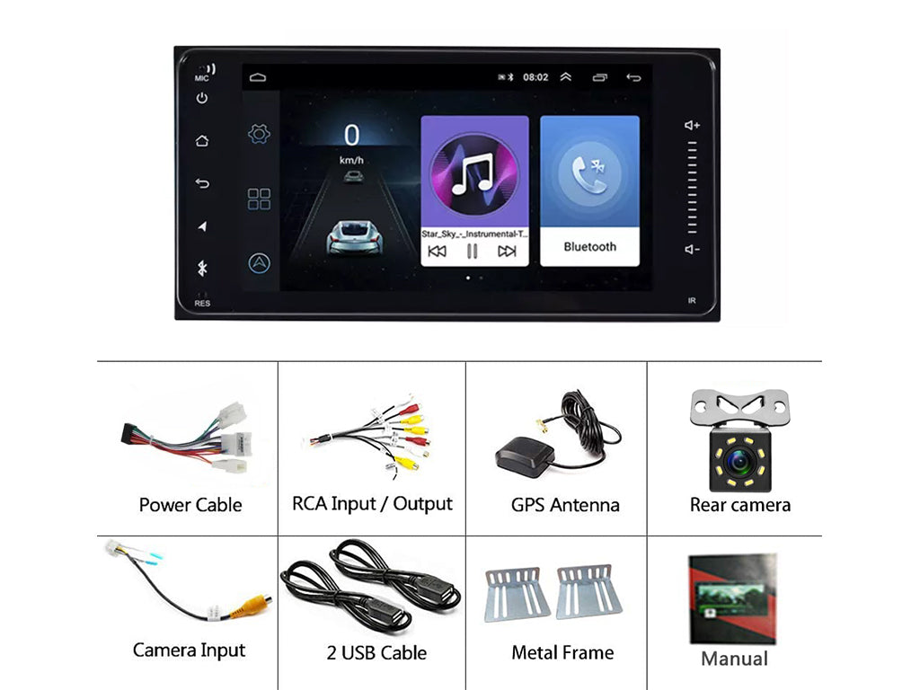 For Toyota 7" Universal Android Car Stereo