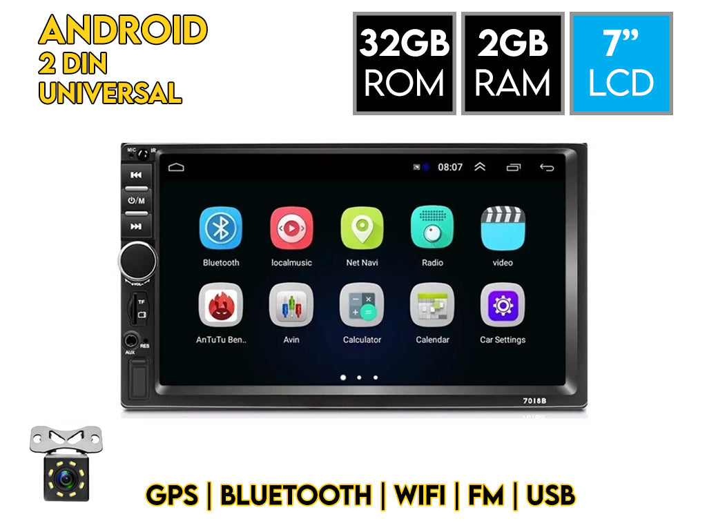 7" Android Car Stereo with Physical Buttons