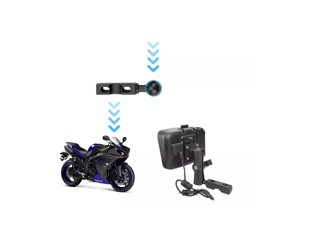 5" Motorbike Waterproof Portable CarPlay Android Auto Nav Unit