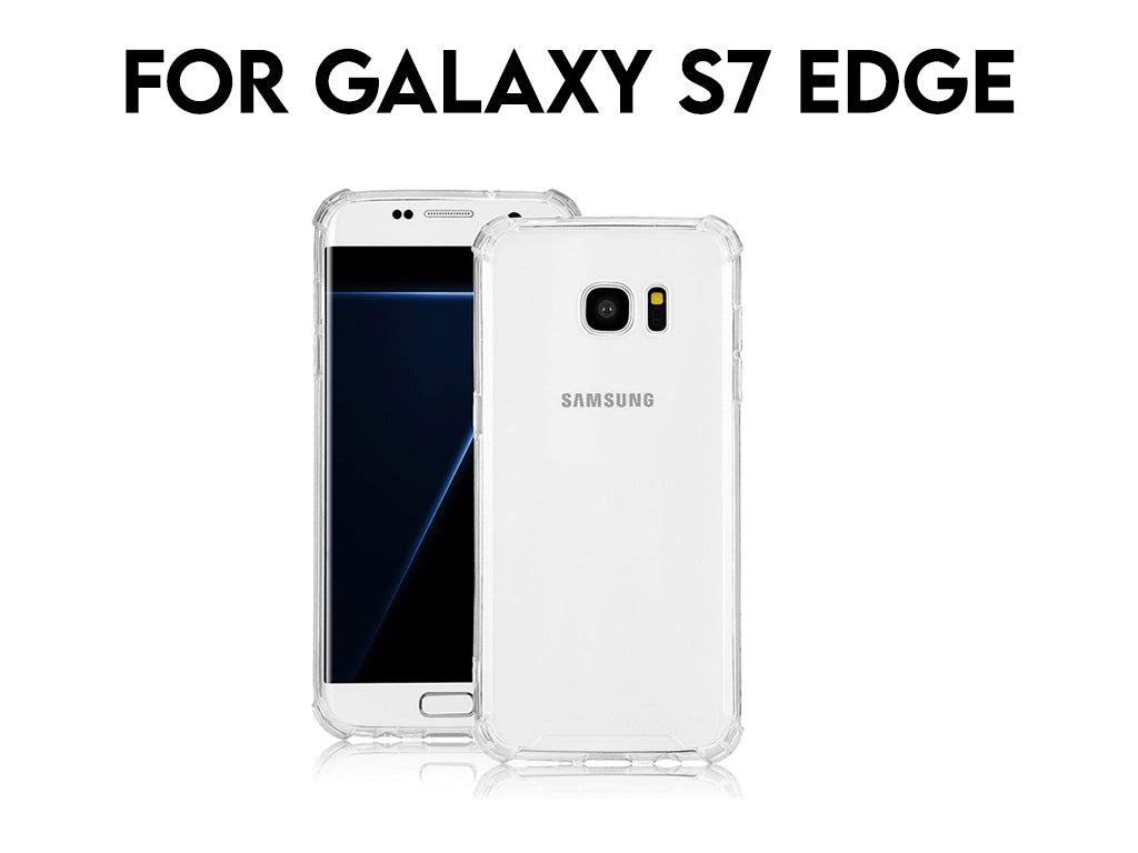 For Galaxy S7 Edge Transparent Shockproof TPU Case 1.5mm