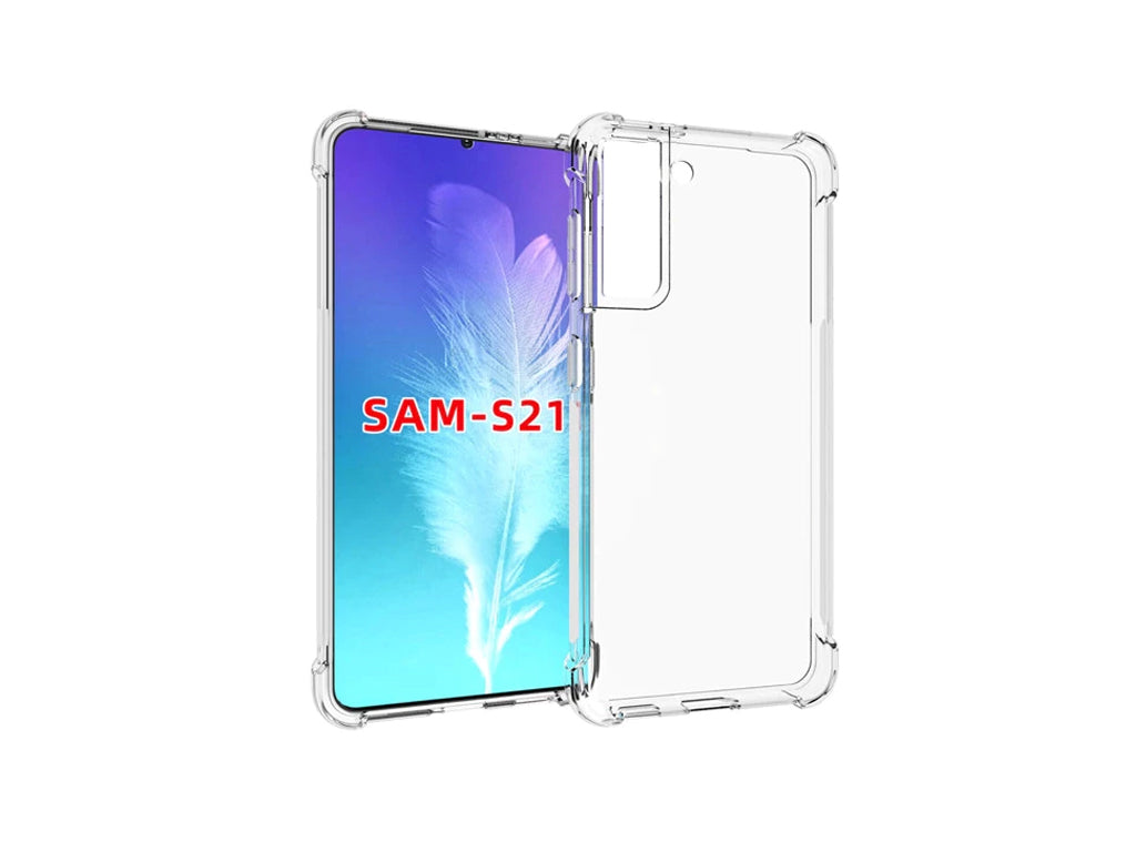 For Galaxy S21 Transparent Shockproof TPU Case 1.5mm