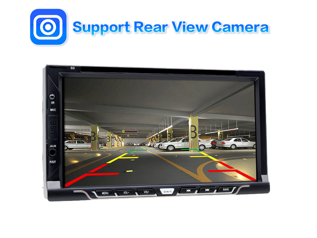 6.2" 2-Din CD/DVD Car Stereo - Wireless CarPlay & Android Auto, NZ FM Radio