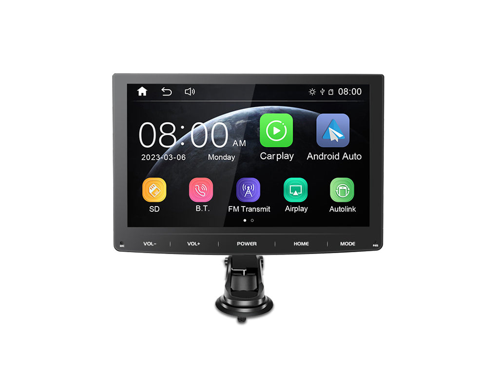 7 Inch Wireless Carplay & Android Auto Screen For Car - Portable HD Touchscreen With Backup Camera, GPS, Bluetooth
