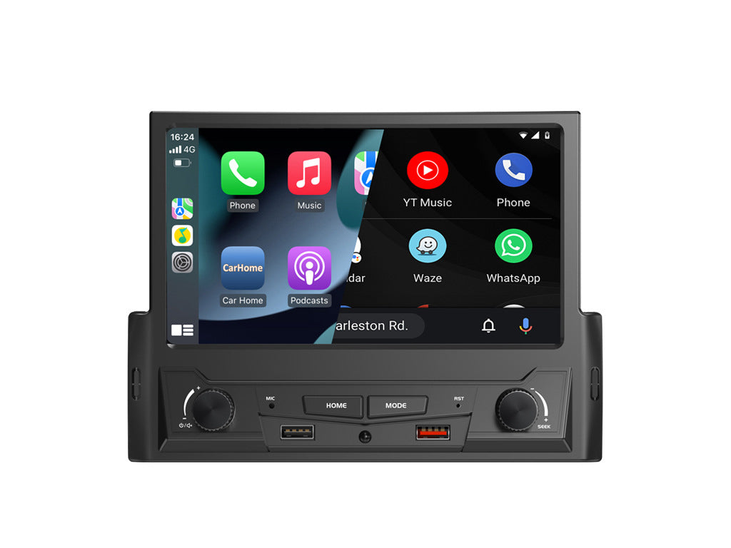 7" IPS Single Din Wireless CarPlay Android Auto Car Stereo
