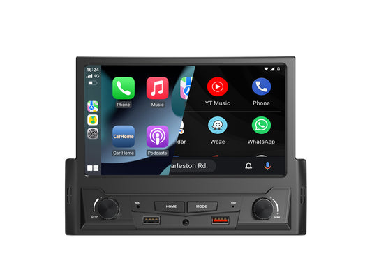 7" IPS Single Din Wireless CarPlay Android Auto Car Stereo