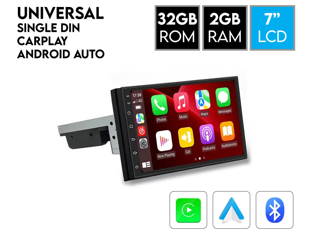 7" Android CarPlay Android Auto Car Stereo Single Din 2GB Ram 32GB Rom