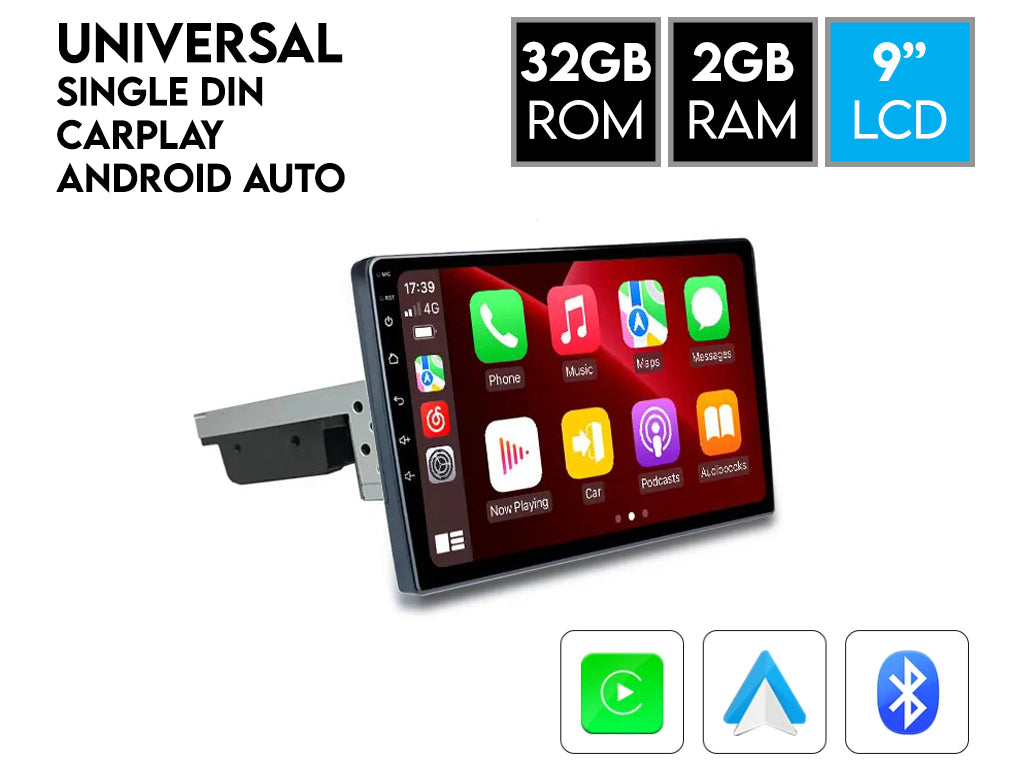 9" Android CarPlay Android Auto Car Stereo Single Din 2GB Ram 32GB Rom