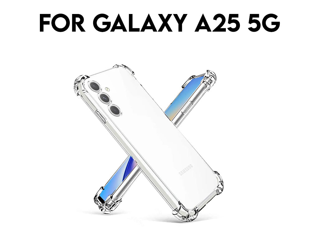 For Galaxy A25 5G Transparent Shockproof TPU Case 1.5mm